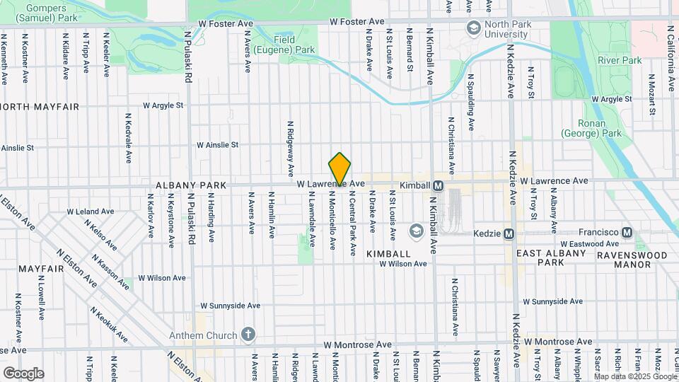 4747 N Monticello Ave Map and Location Details