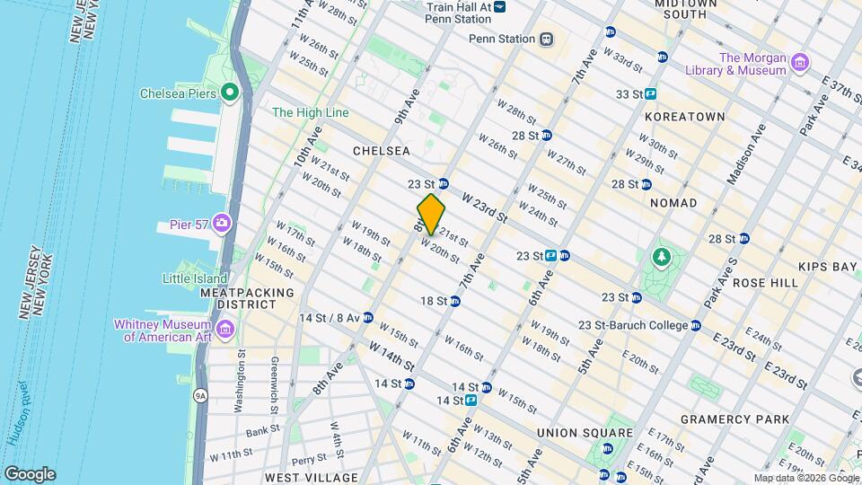 249 W 20th St Map and Location Details