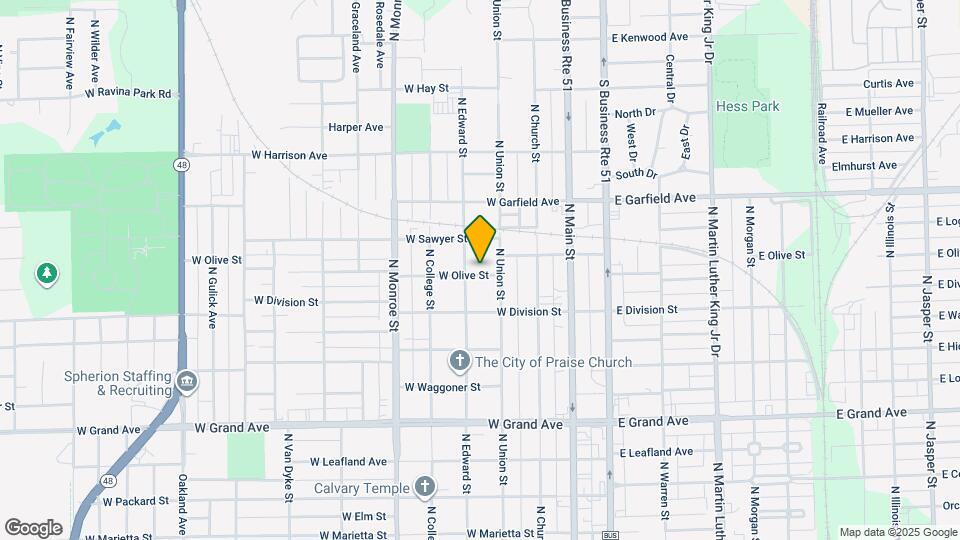 340 W Olive St Map and Location Details