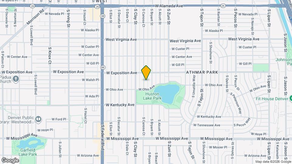 750 S Canosa Ct Map and Location Details