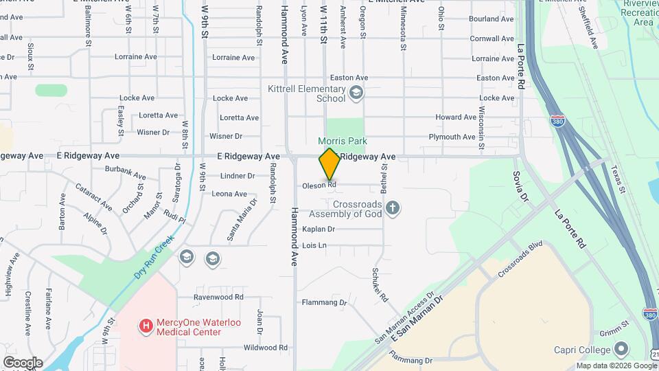 1106 Oleson Rd Map and Location Details