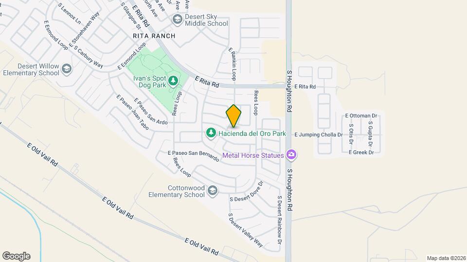 10069 E Paseo San Ardo Map and Location Details