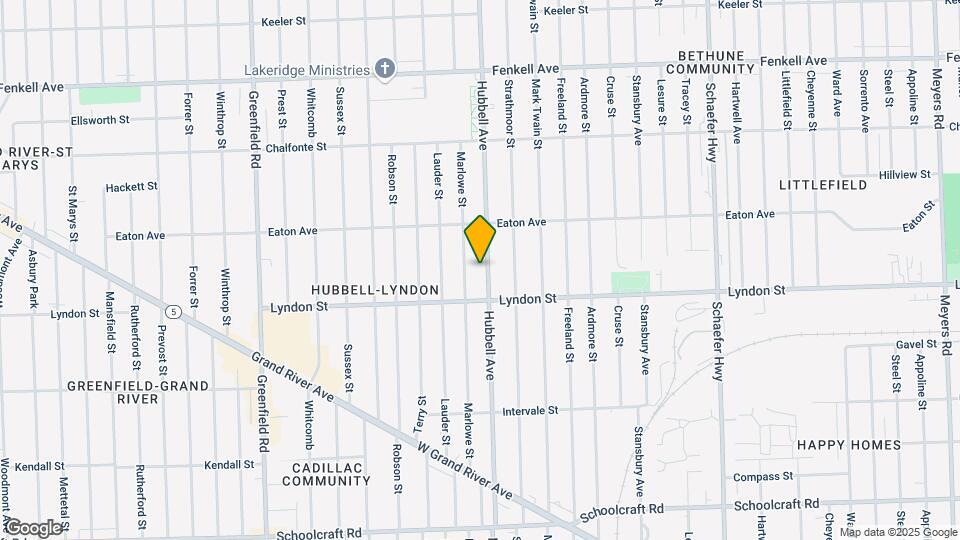 14565 Hubbell Ave Map and Location Details