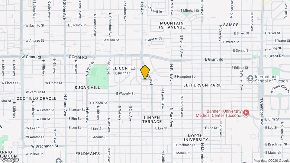 2110 N 1st Ave Map and Location Details