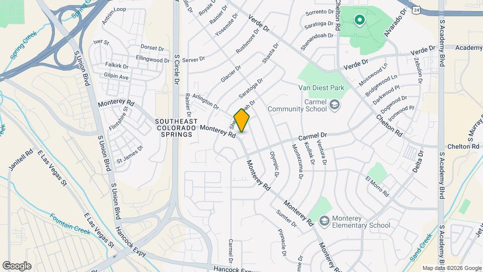 1840 Monterey Rd, Unit D Mapa y Detalles de la Ubicación