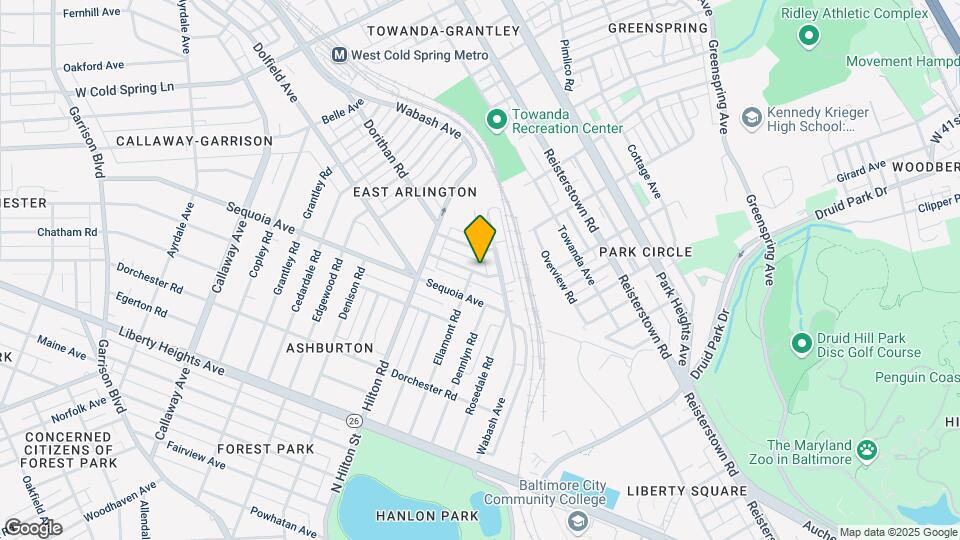 3204 Yosemite Ave Map and Location Details