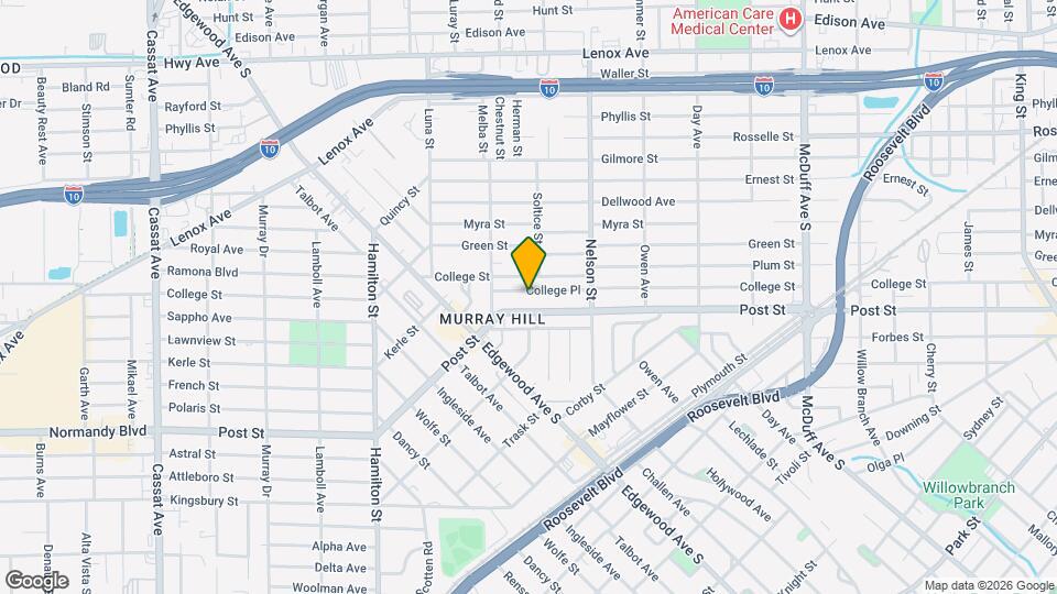 3610 College Pl Map and Location Details