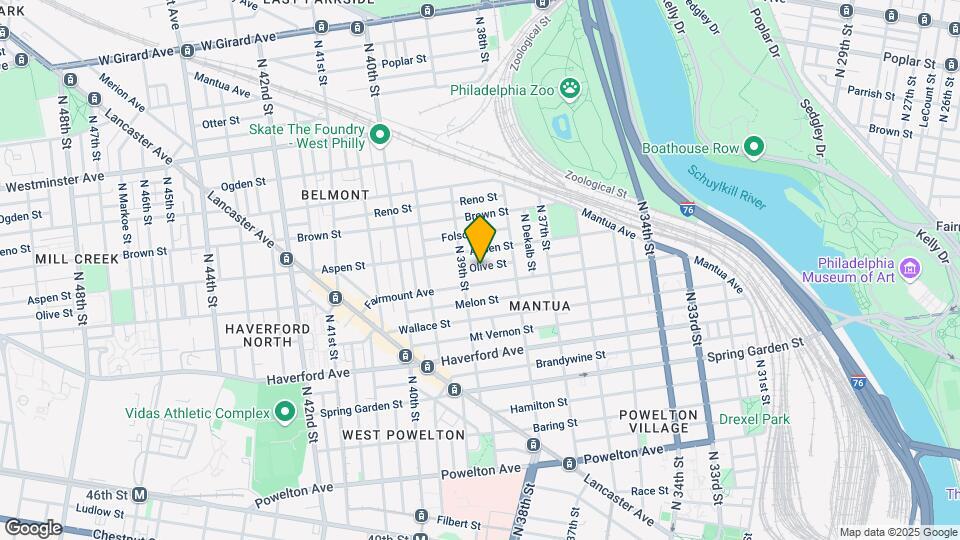 3856 Olive St Map and Location Details