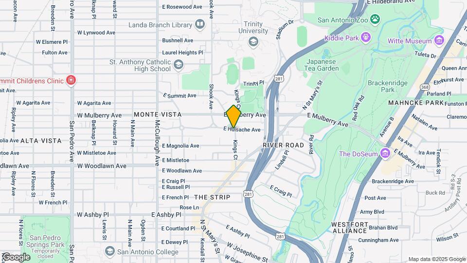 442 E Huisache Ave Map and Location Details