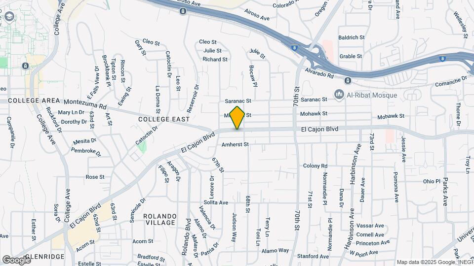 6757-6765 El Cajon Blvd Map and Location Details