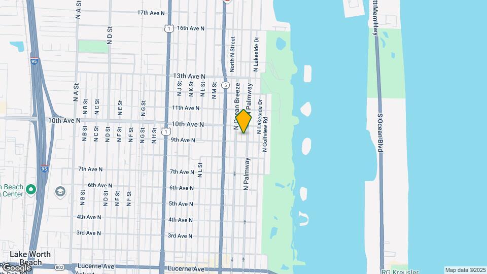909 N Palmway Map and Location Details