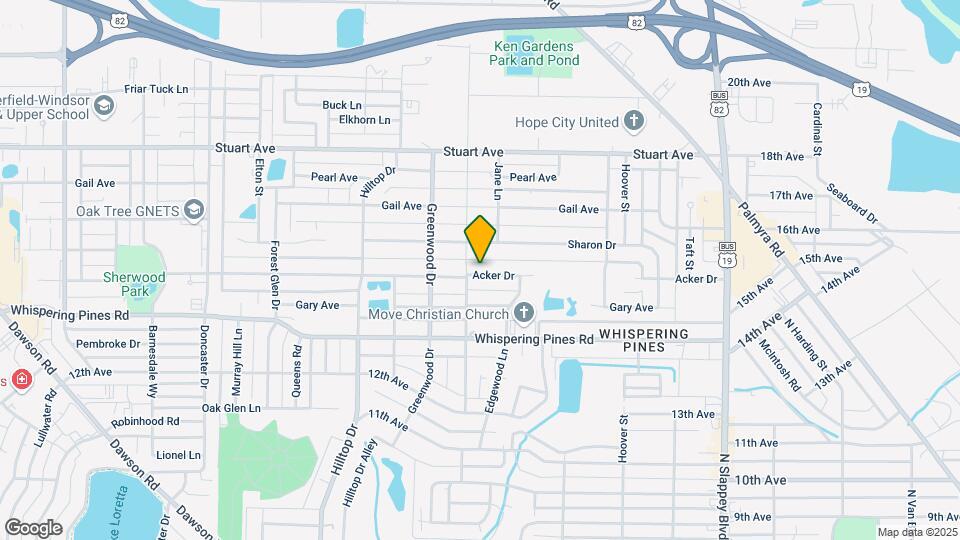 1613 Acker Dr Map and Location Details