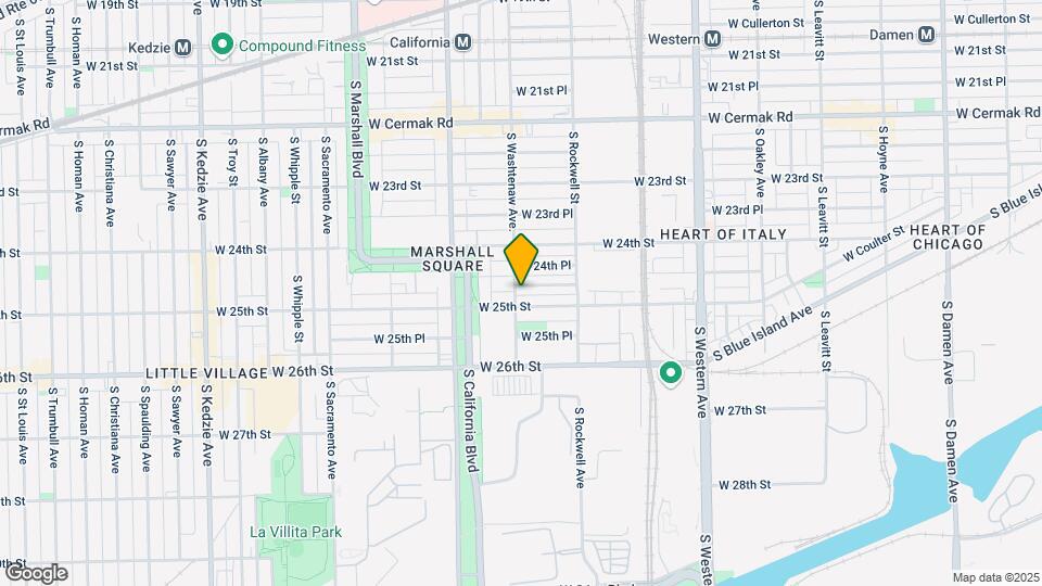 2657 W Luther St, Unit 1R Map and Location Details