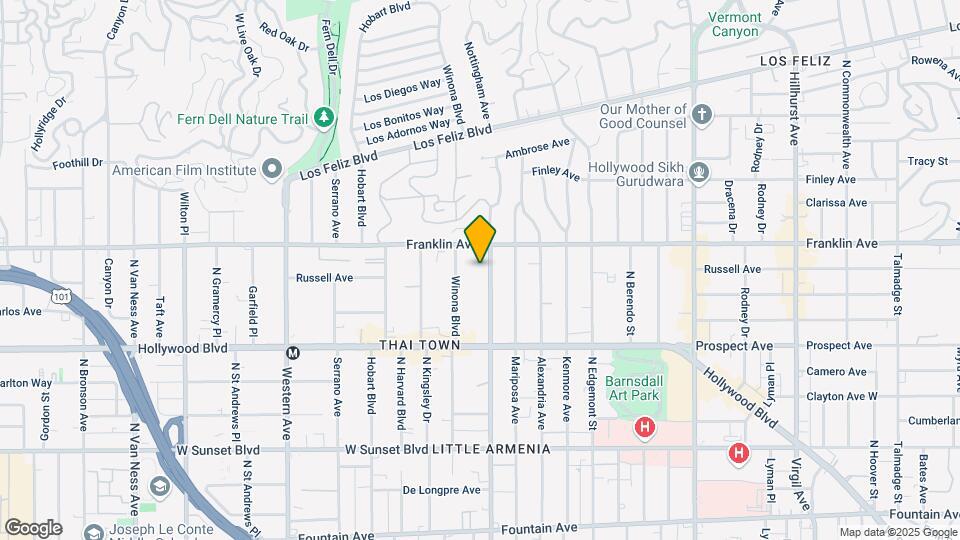 1833 N Normandie Ave Map and Location Details