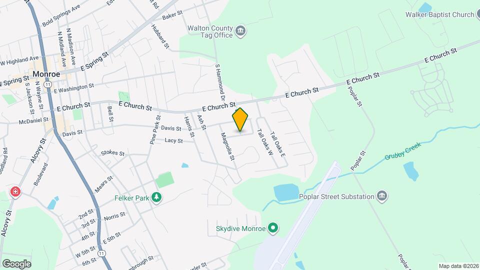 1007 New Lacy St Map and Location Details