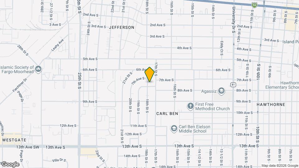 718 18th St S Map and Location Details