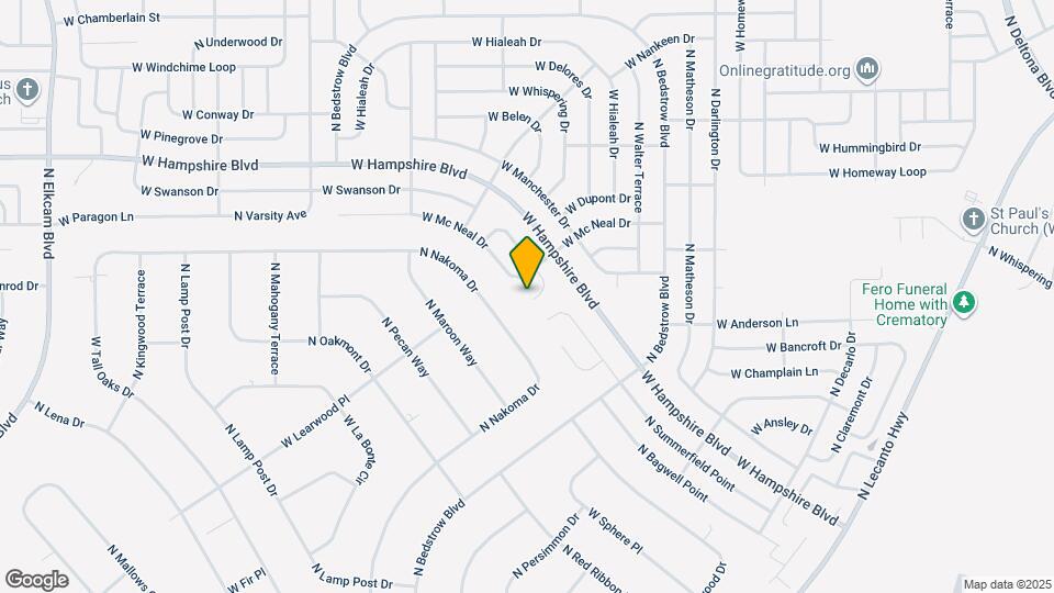 6014 N Buckland Dr Mapa y Detalles de la Ubicación