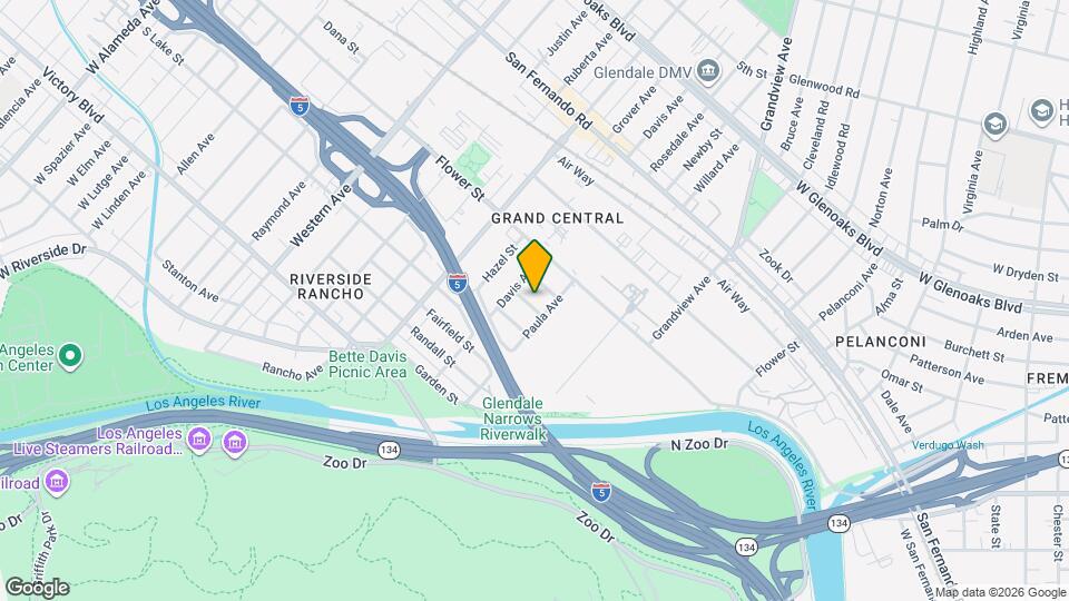 1311 Aristo St, Unit New ADU - Glendale. CA Mapa y Detalles de la Ubicación