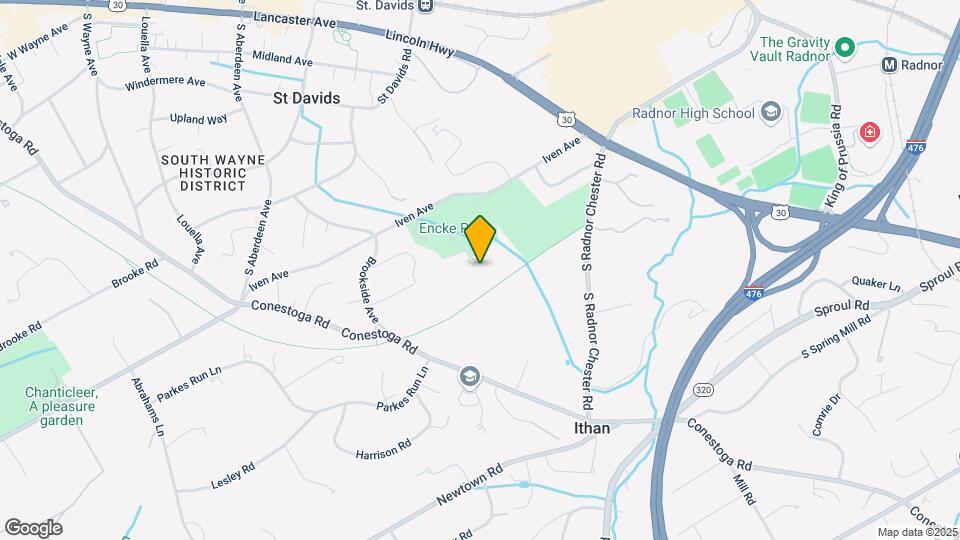 Radnor Preserve Map and Location Details