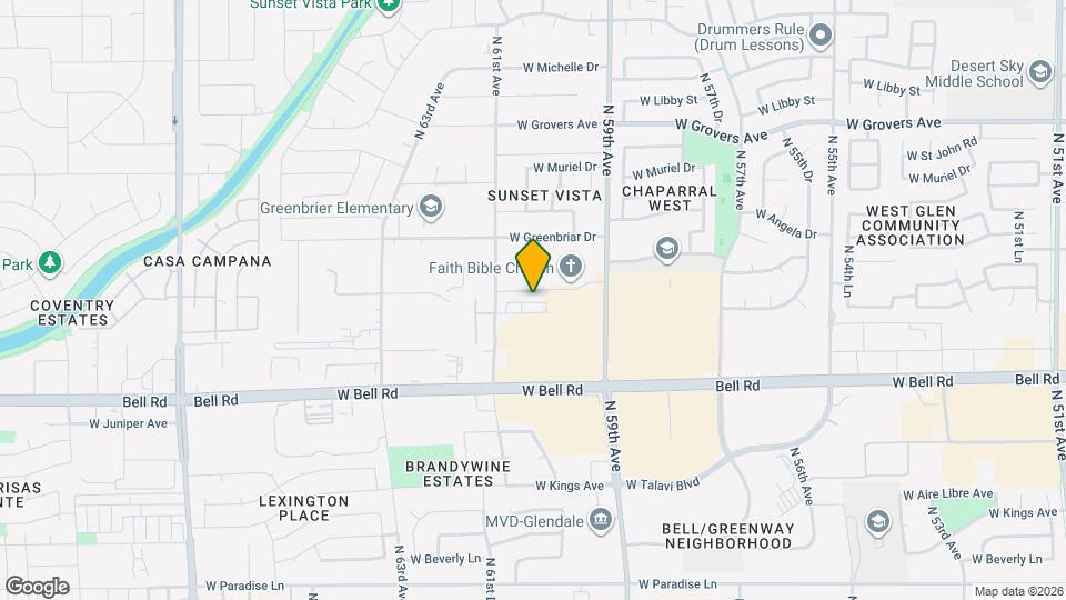 6018 W Hartford Ct Map and Location Details