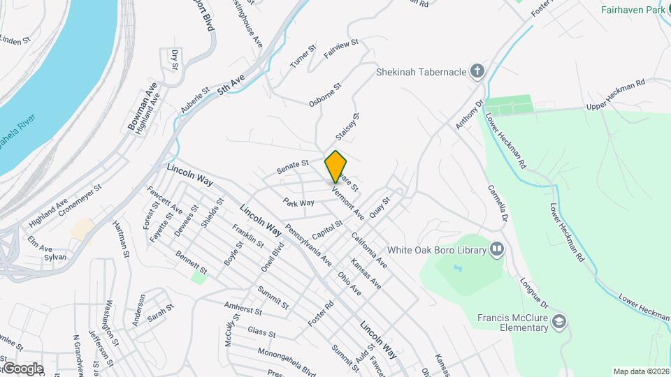 907 Vermont Ave Map and Location Details