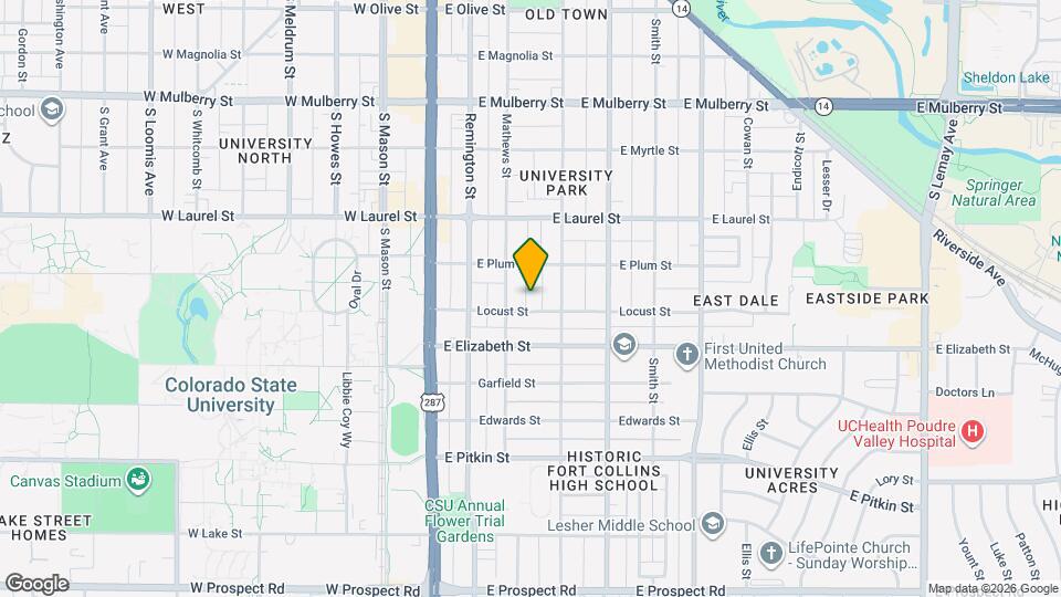 312 Locust St Mapa y Detalles de la Ubicación