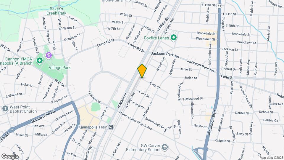 314 N Ridge Ave Map and Location Details