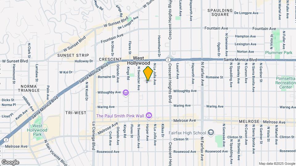 934 N Harper Ave Map and Location Details