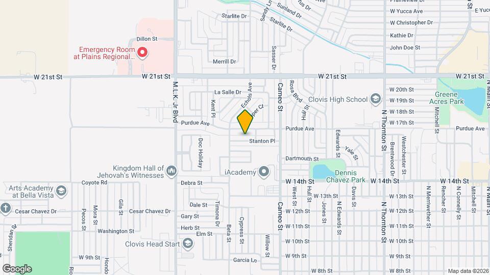 1012 Stanton Pl Map and Location Details