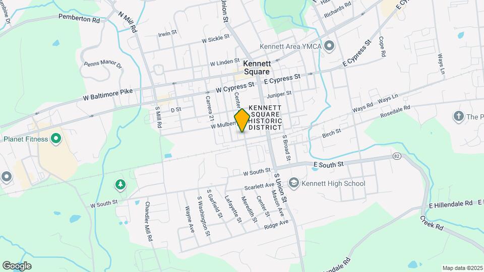 424 Center St Map and Location Details