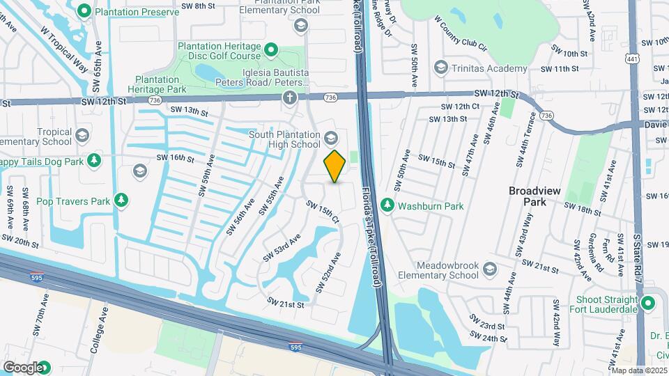 1451 SW 52nd Way Mapa y Detalles de la Ubicación