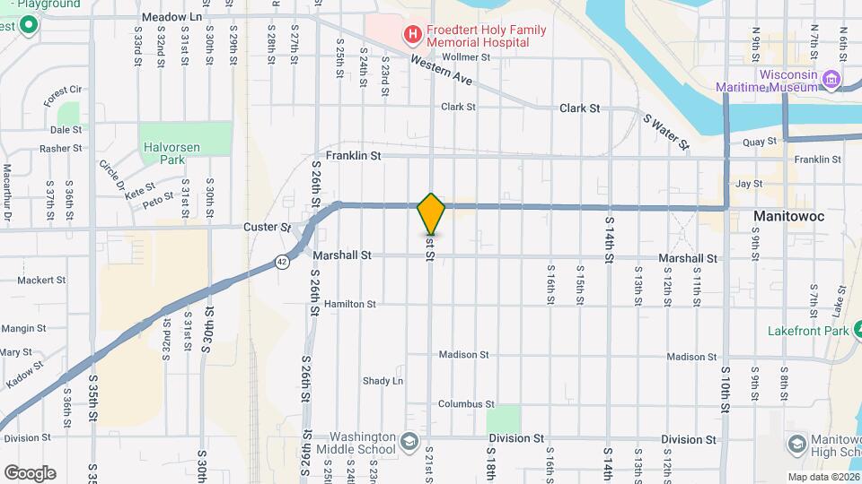 1031 S 21st St Map and Location Details