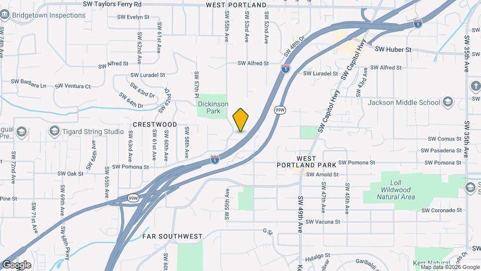 10840 SW 55th Ave, Unit Ground floor unit Map and Location Details