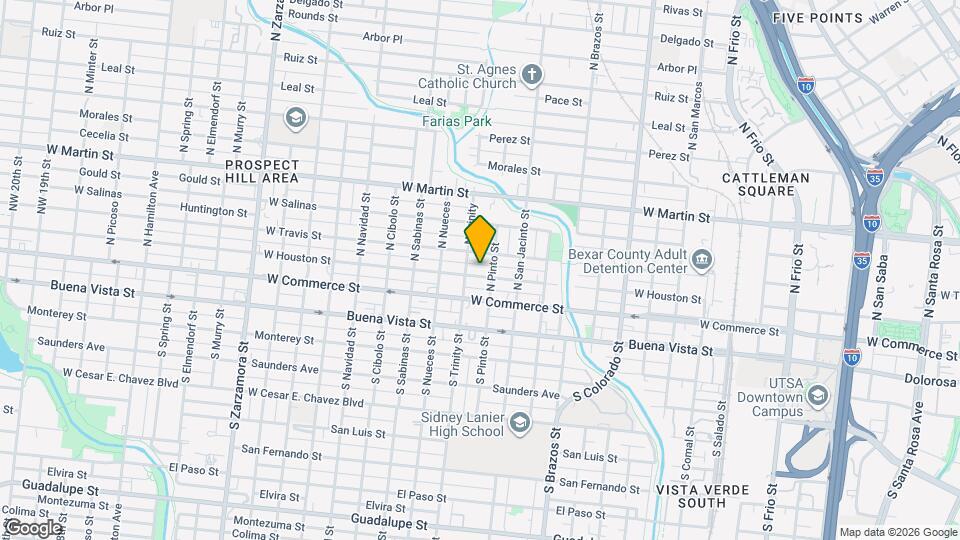 2011 W Houston St Map and Location Details