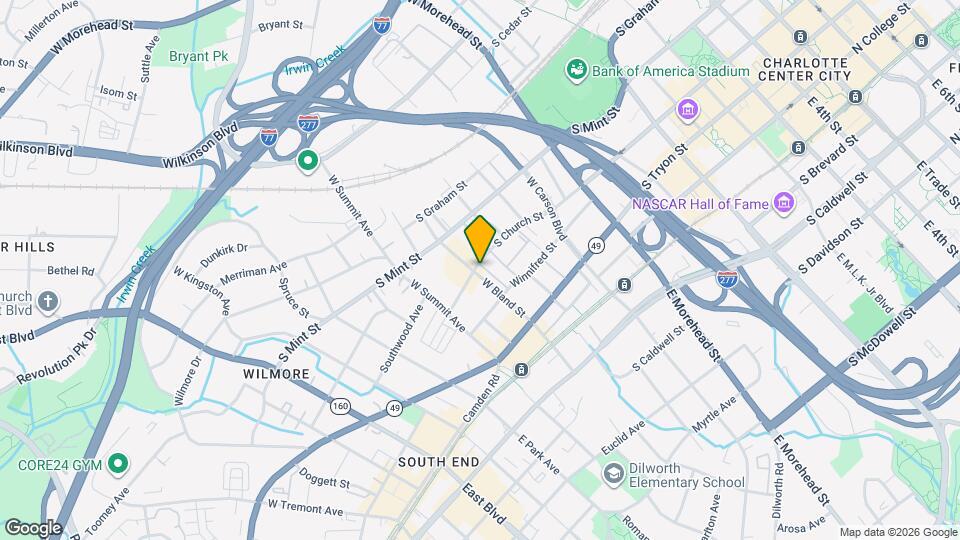 280 W Bland St Map and Location Details