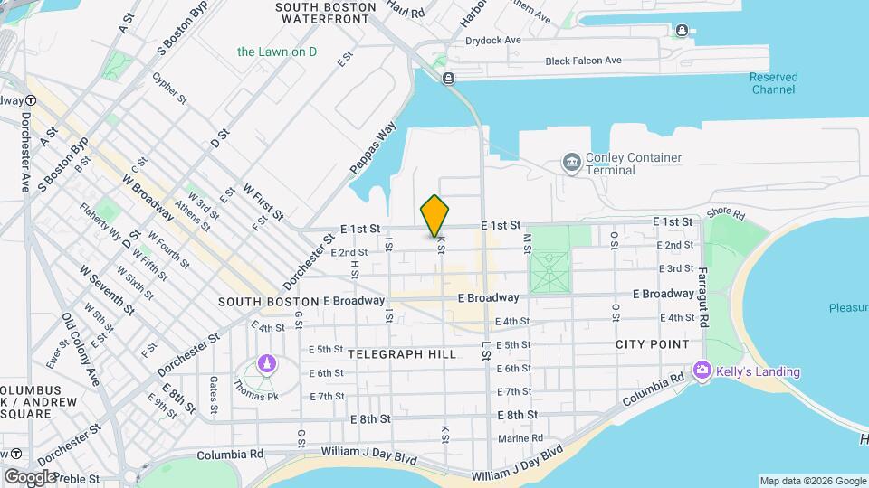 632 E 2nd St, Unit 4 Map and Location Details