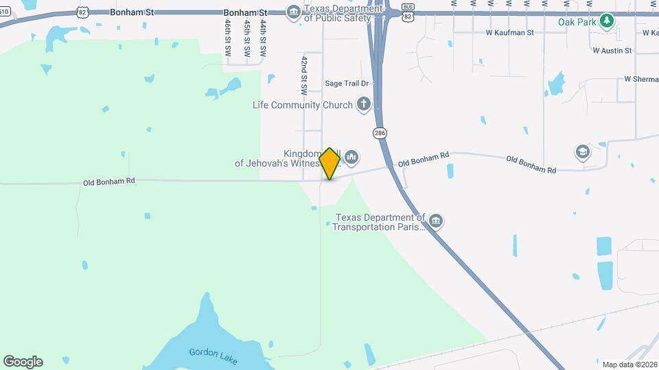 4075 Old Bonham Rd Map and Location Details