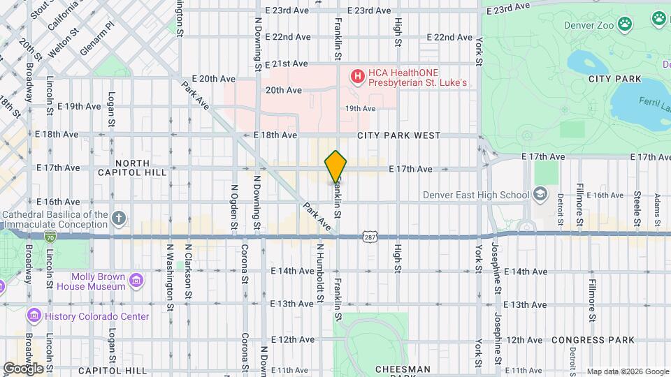 1635 Franklin St Map and Location Details