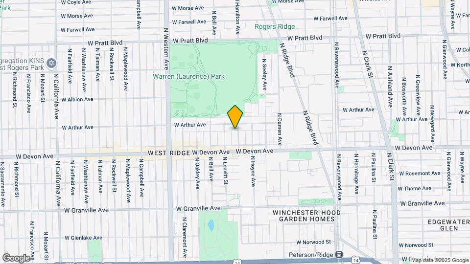6442 N Hamilton Ave Mapa y Detalles de la Ubicación