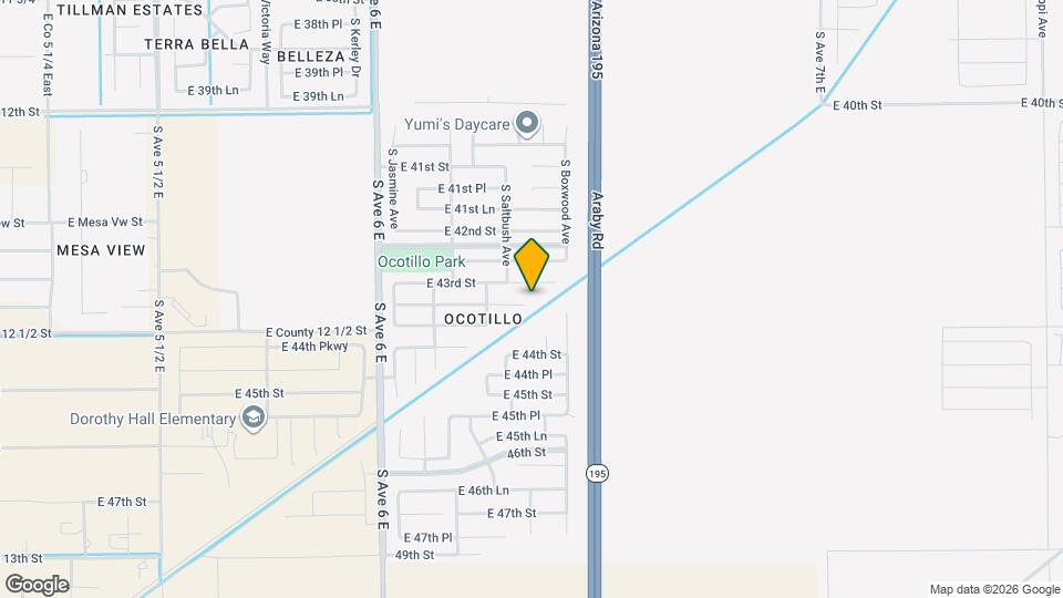 6338 E 43rd Pl Map and Location Details