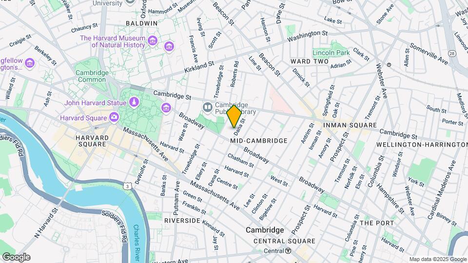 61 Dana St, Unit 1 Mapa y Detalles de la Ubicación