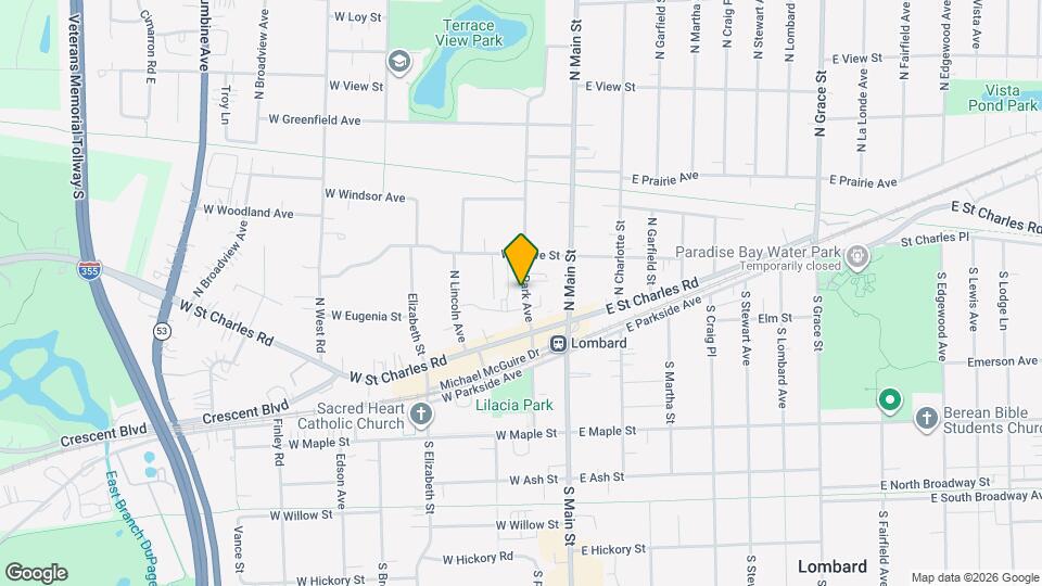 46 N Park Ave Map and Location Details