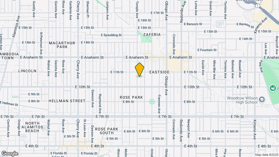 1050 Temple Ave Mapa y Detalles de la Ubicación
