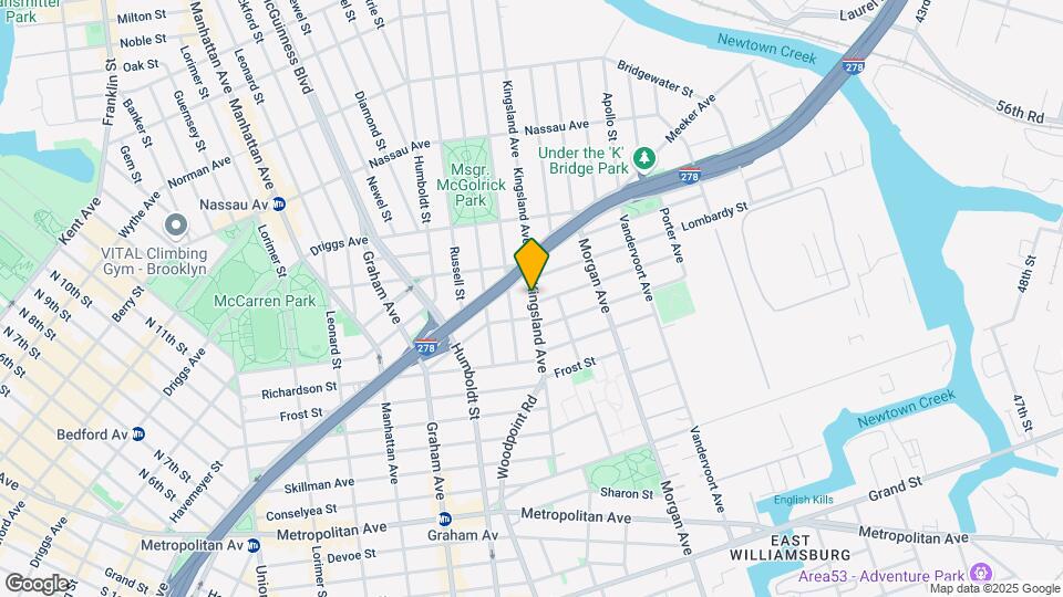 131 Kingsland Ave Mapa y Detalles de la Ubicación