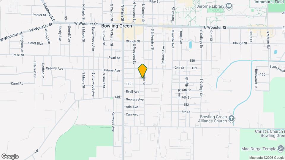 444 S Summit St Map and Location Details