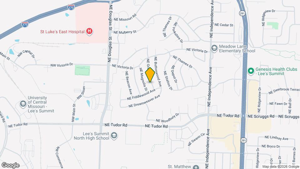 1208 NE Grand Ave Map and Location Details