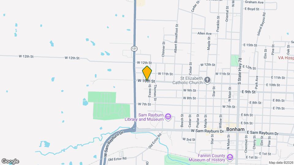 921 Evans St Map and Location Details