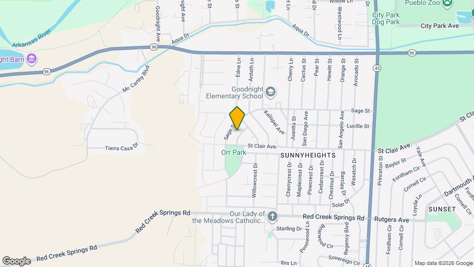 825 Edna Way Map and Location Details