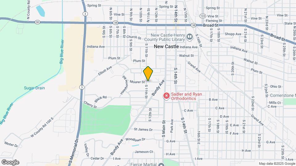 1103 Mourer St Map and Location Details