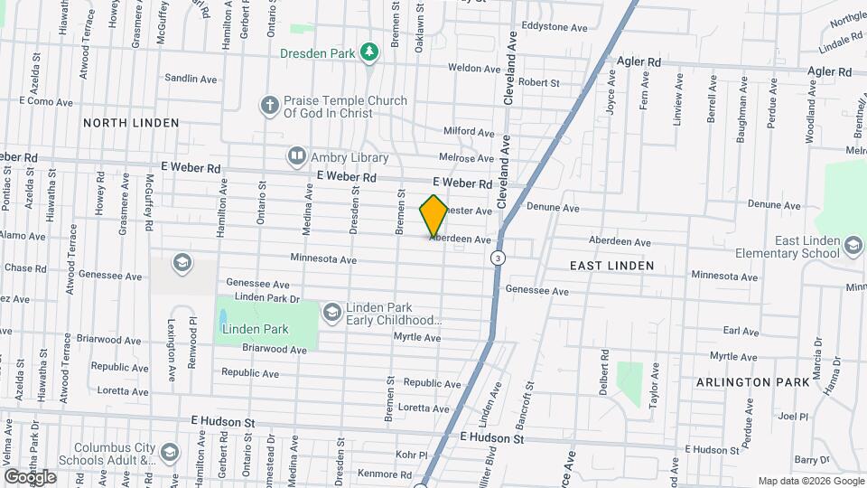 1613 Aberdeen Ave Mapa y Detalles de la Ubicación